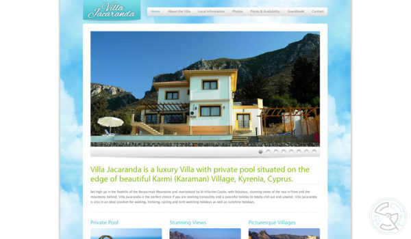 Villa Jacaranda website