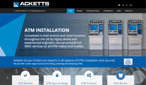 Acketts Group website