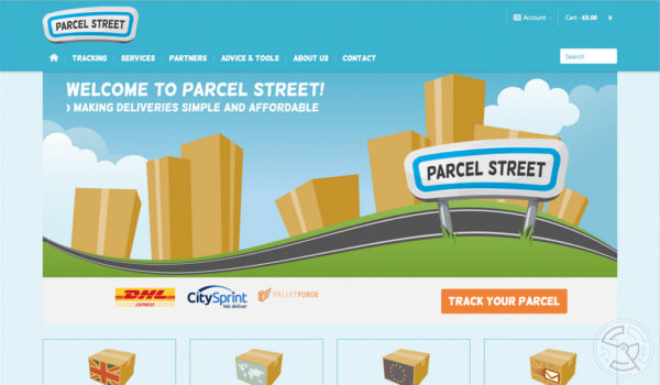 Parcel Street website and branding