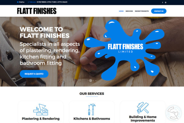Flatt Finishes website