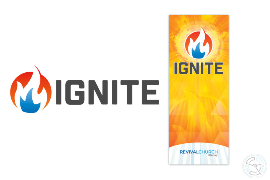 Ignite logo and banner design