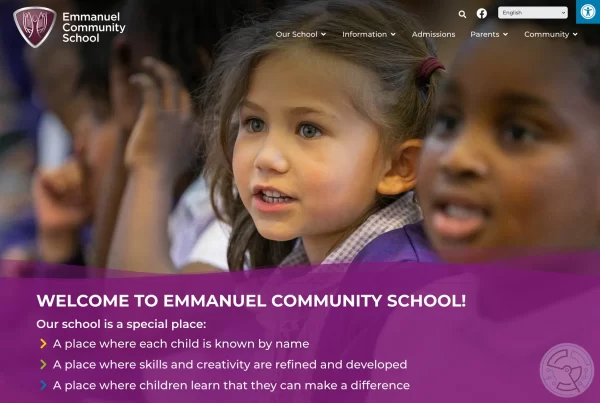 Emmanuel Community School website home page