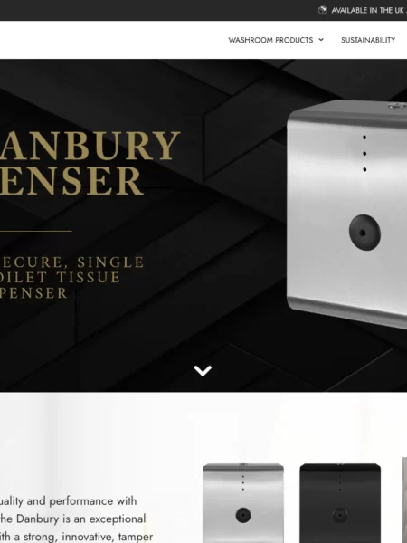 Danbury Dispensers website homepage