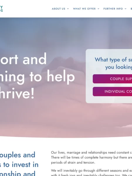 Harmony Consulting website homepage